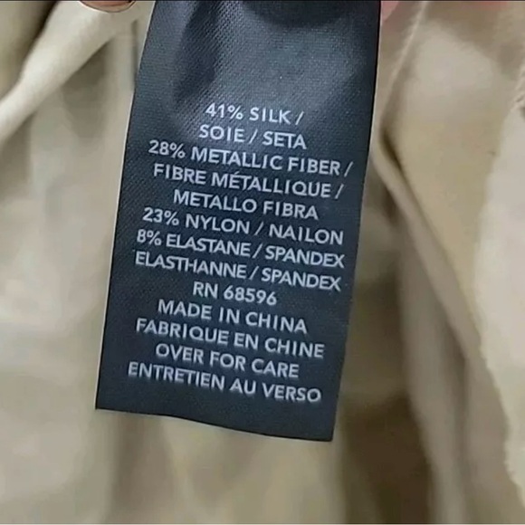 Donna Karan Sz US 4, GB 6 Ecru Silk Skirt - Picture 13 of 16